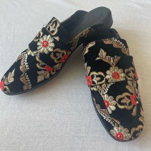 Free People Velvet Mule